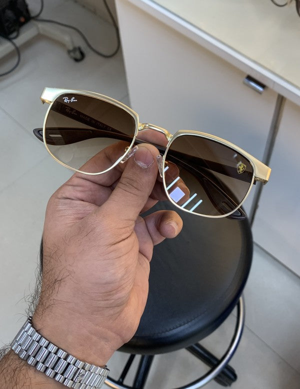 Rayban 03 Gold & Brown Unisex