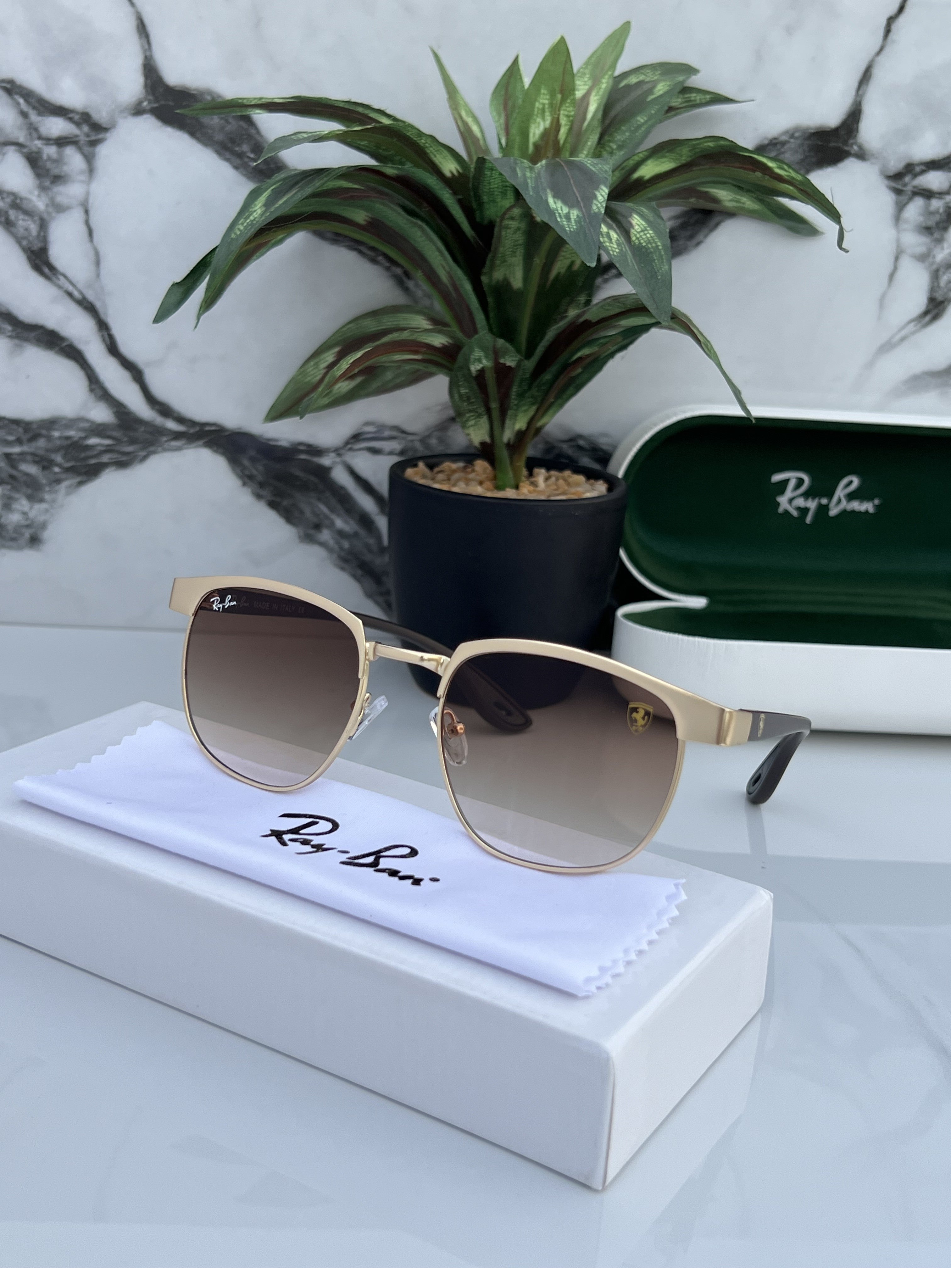 Rayban 03 Gold & Brown Unisex