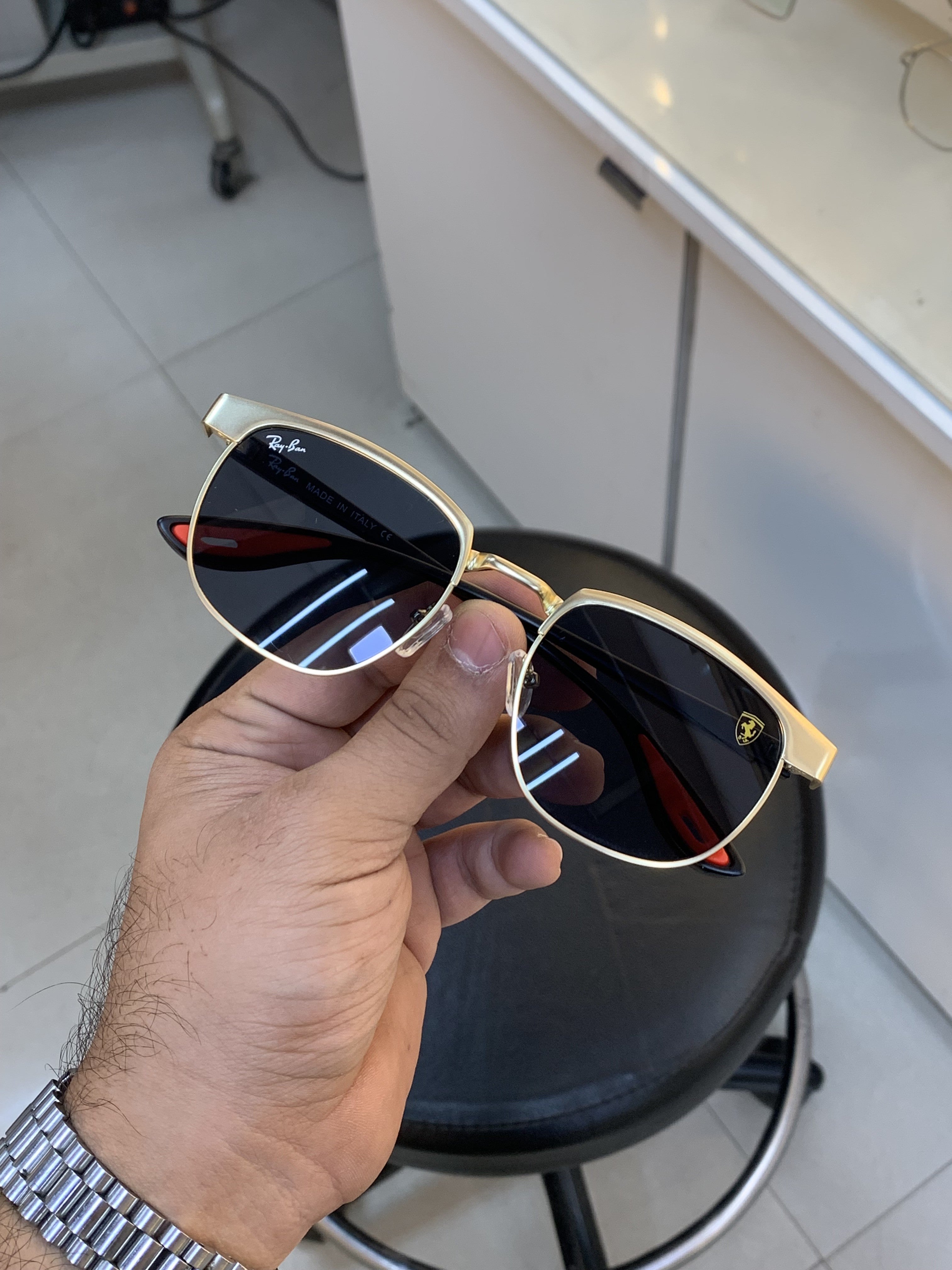 Rayban 03 Gold & Black