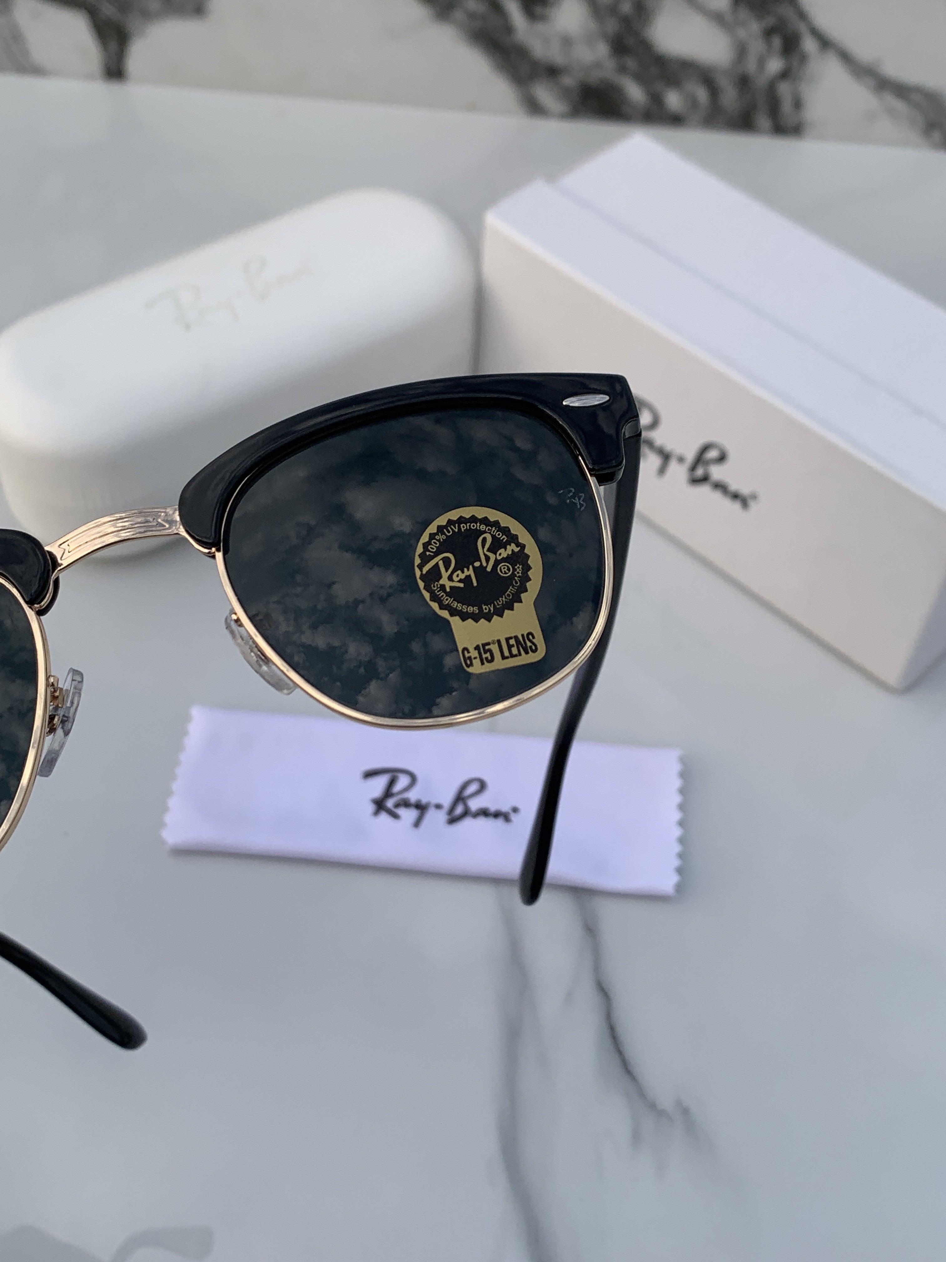 Rayban 3016 Animal Club Master Gold Brown Unisex