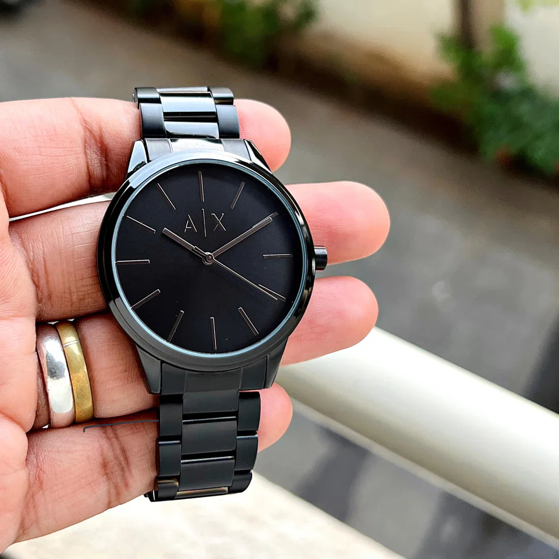 Armani Exchange Z-Black Series Full Black Mens Wartch
