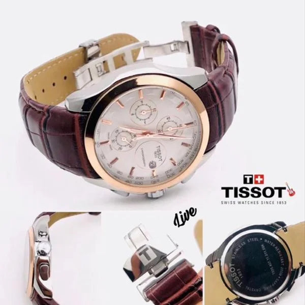 Tissot 1853 Chronograph Brown Leather Men's Watch