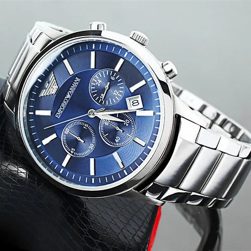 Emporio Armani Chronograph Blue Dial Mens Watch AR2448