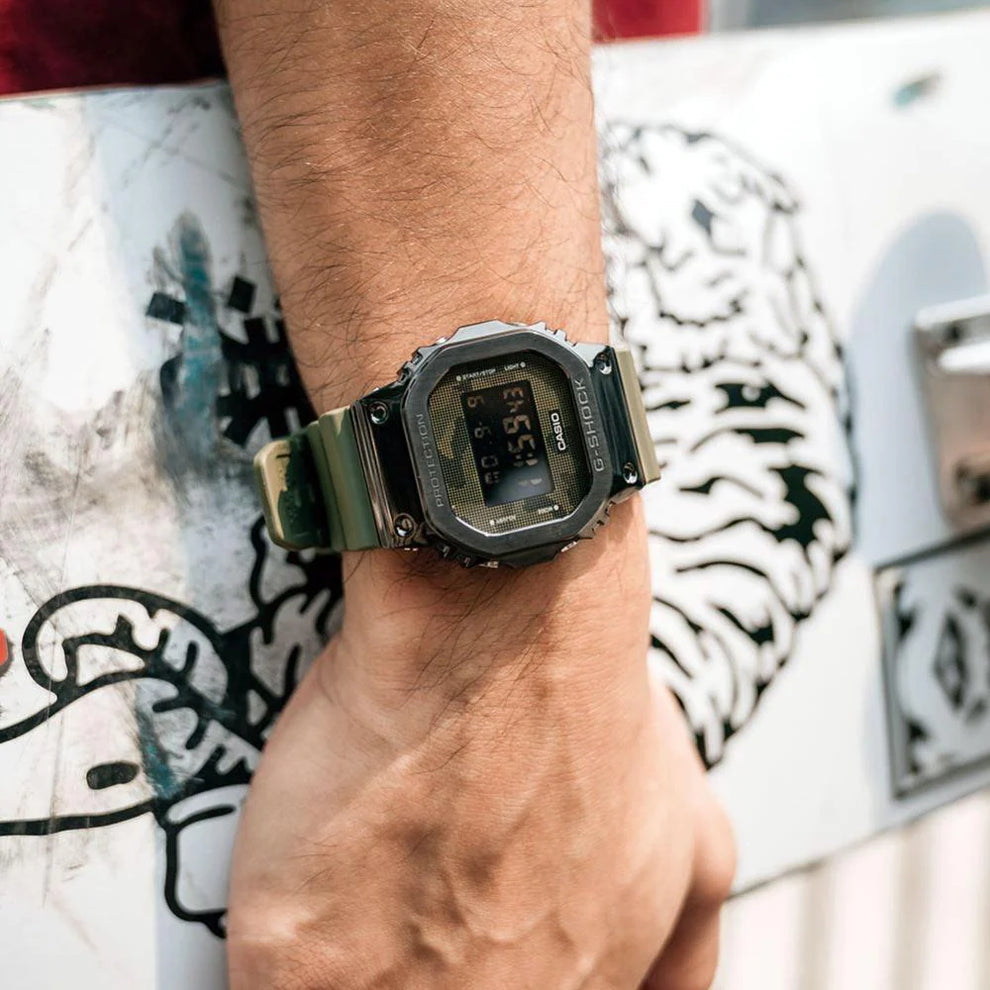 G-SHOCK 5600BB METAL BODY GREEN MILITARY