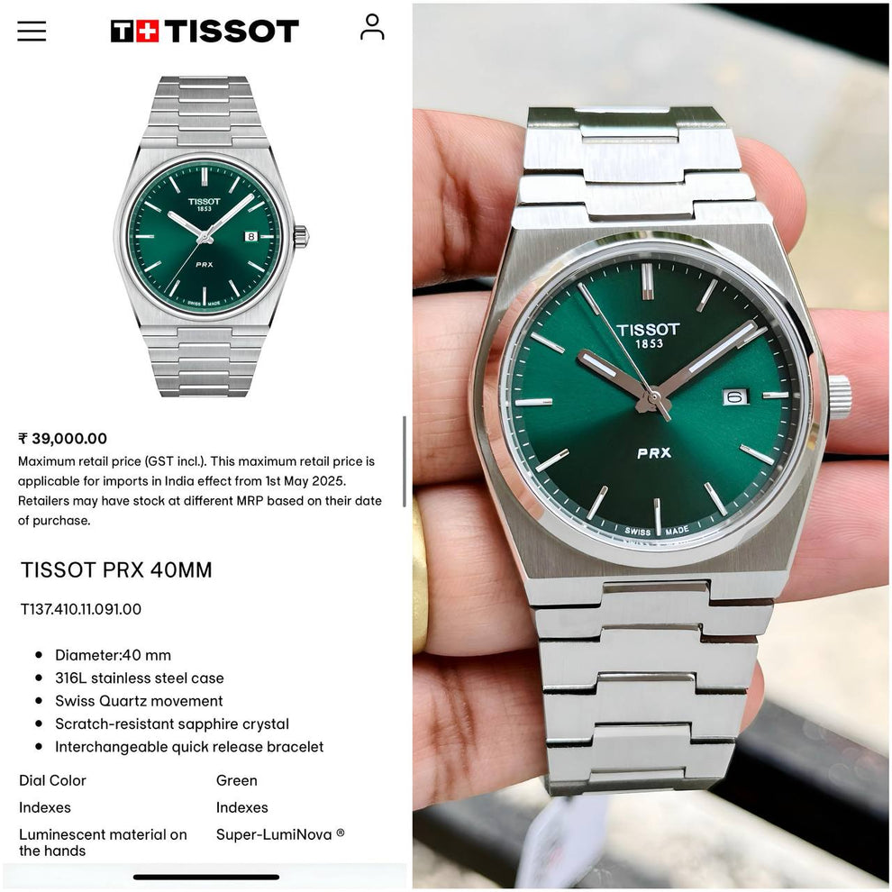 TISSO_T 1853 PRX GREEN
