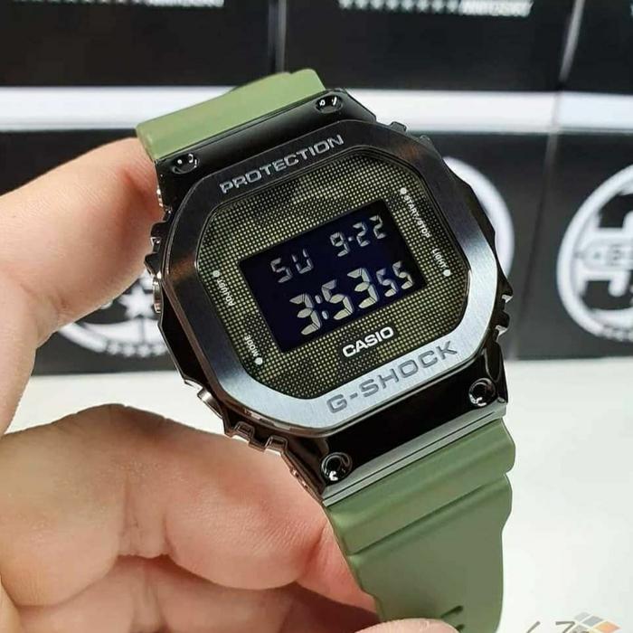 G-SHOCK 5600BB METAL BODY GREEN MILITARY