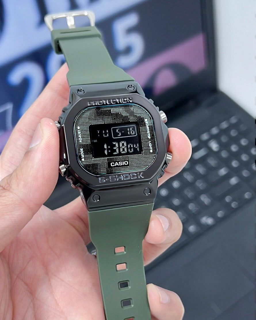 G-SHOCK 5600BB METAL BODY GREEN MILITARY